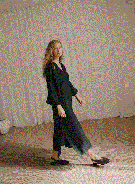 Robe longue Venzia Noir ANNE MI