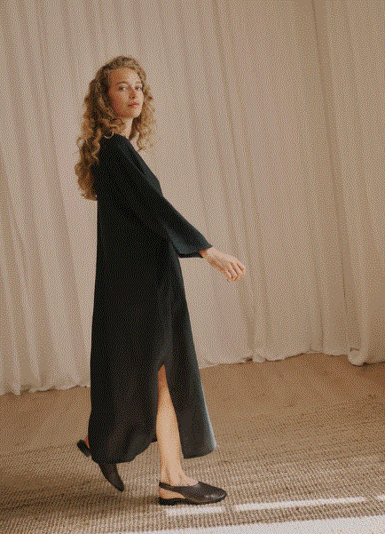 Robe longue Venzia Noir ANNE MI