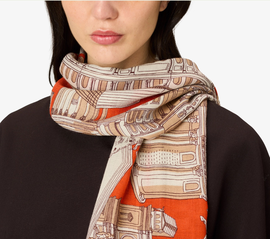 Etole en laine ROMA orange  INOUI EDITIONS