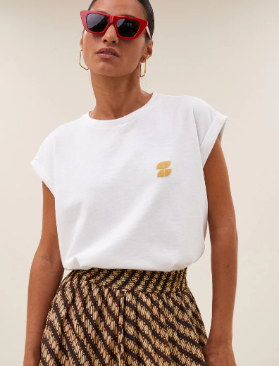 T-shirt Tobi blanc BY BAR