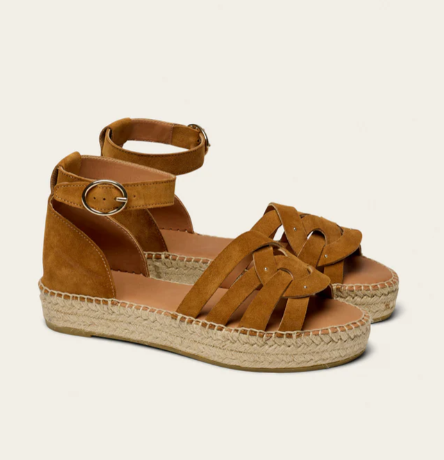 Espadrilles Azel Suède Ambre ODAJE ex  M MOUSTACHE