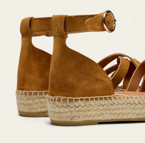 Espadrilles Azel Suède Ambre ODAJE ex  M MOUSTACHE