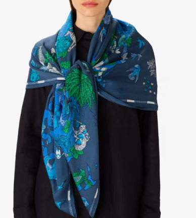 Carré 130 x 130 atlas bleu Inoui Editions