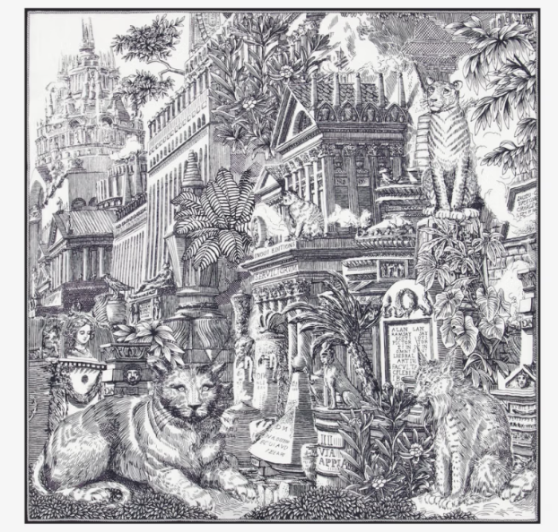 Carré 65 x 65 Piranesi noir Inoui Editions