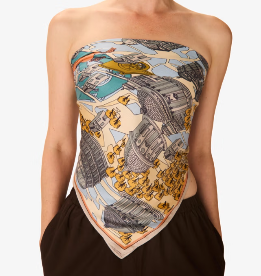 Carré 100 x 100 Rome gris Inoui Editions