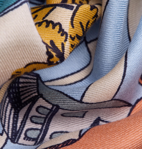 Carré 100 x 100 Rome gris Inoui Editions