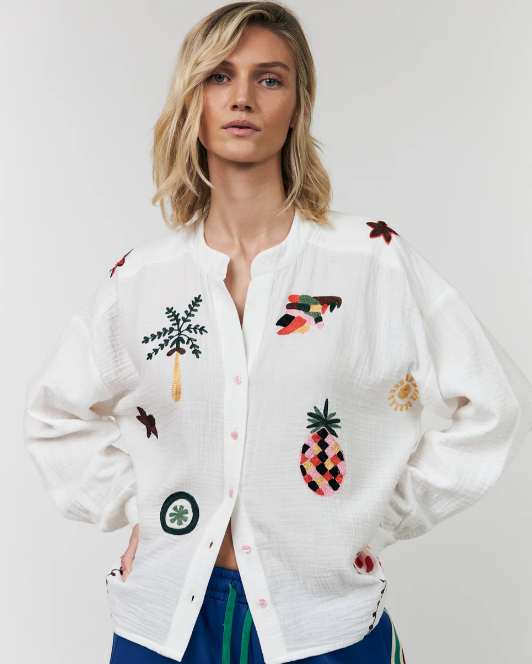 Chemise SCOTTIE Crème LOLLYSLAUNDRY