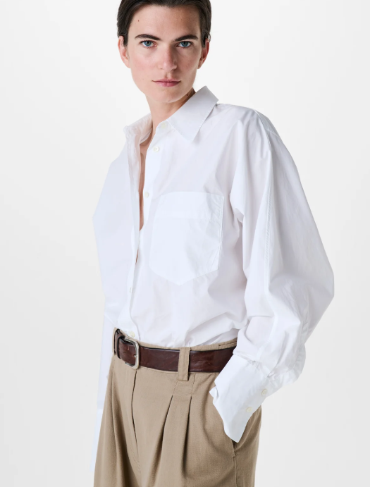 Chemise blanche Popeline de Coton White  ZENGGI Y04-1005