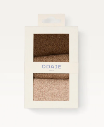 Pack de 3 chaussettes  HOMME Chinées Marron ODAJE ex M MOUSTACHE Dernière en 43-45 !