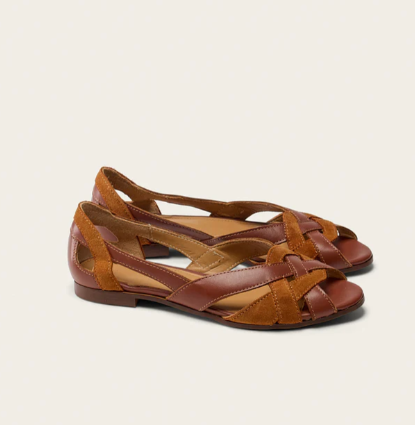 Sandale Clémentine Cognac ODAJE ex  M Moustache