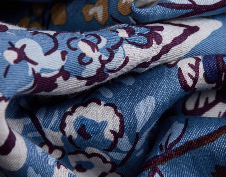 Carré 130 x 130 pagode bleu Inoui Editions Dernière !