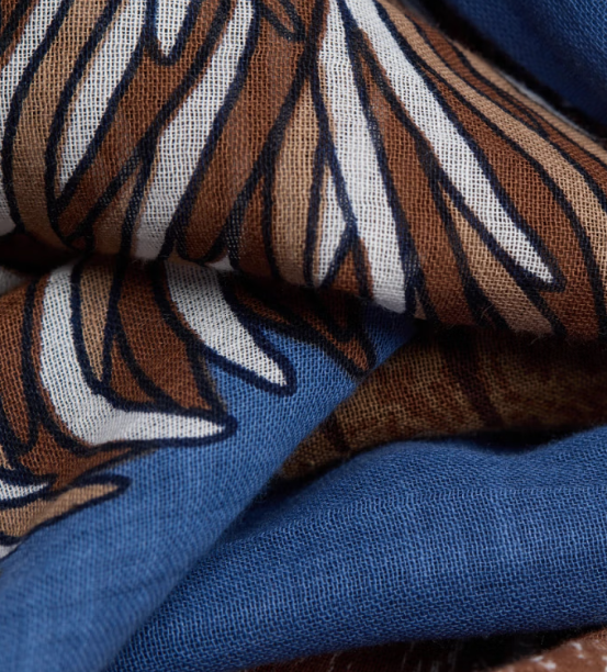 Étole 100 x 190 TOUTOU Bleu Inoui Editions