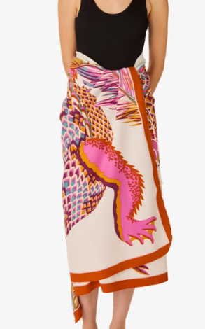 FOUTA Croco blanc INOUI EDITIONS