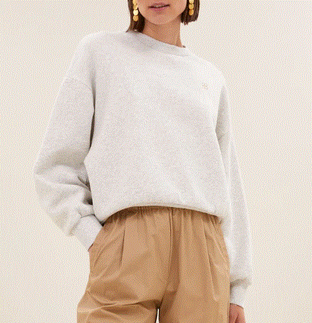 Sweat Bibi Logo gris BY BAR