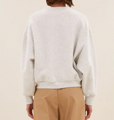 Sweat Bibi Logo gris BY BAR