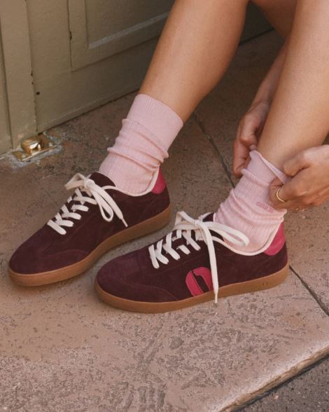 Basket Lucia aubergine fushia ODAJE (ancien M MOUSTACHE)