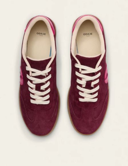 Basket Lucia aubergine fushia ODAJE (ancien M MOUSTACHE)