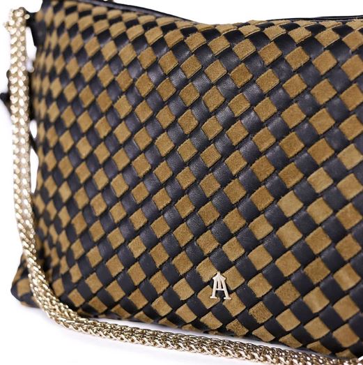 Sac MALLOW tresse sepia noir CRAIE STUDIO