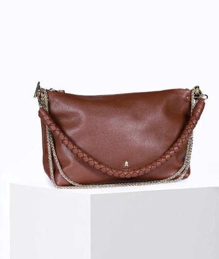 Sac MALLOW Twist Grainé renard (cognac) CRAIE STUDIO