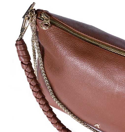 Sac MALLOW Twist Grainé renard (cognac) CRAIE STUDIO