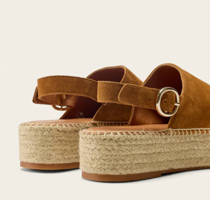 Espadrilles Maya suède ambre ODAJE ex M MOUSTACHE