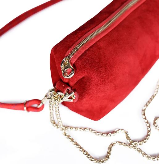 Sac Nuage suéde rouge CRAIE STUDIO