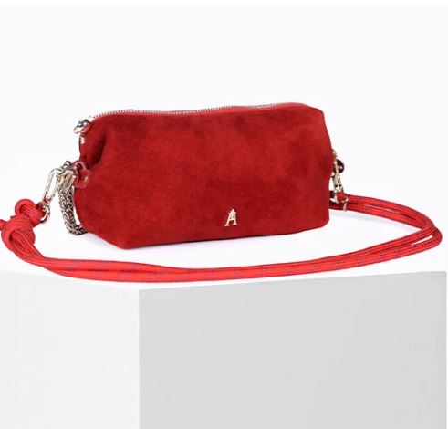 Sac Nuage suéde rouge CRAIE STUDIO