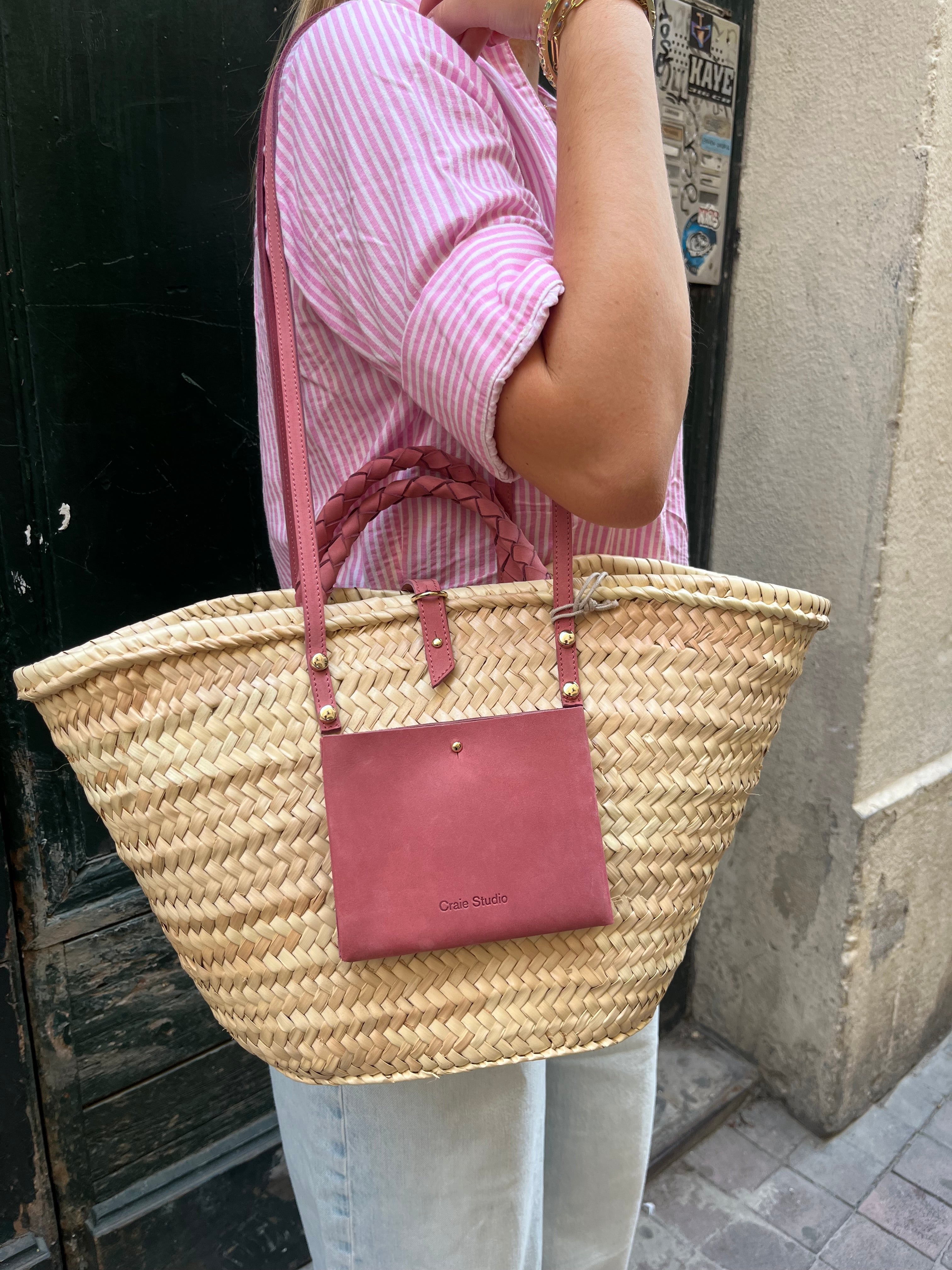 Panier Praia nubuck floral CRAIE STUDIO