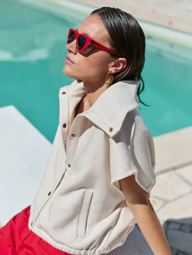 Veste sans manche Sean beige BY BAR