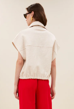Veste sans manche Sean beige BY BAR