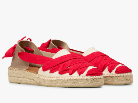 Sandale à corde / Espadrille SUKHA Rouge NAGUISA (taille très petit)
