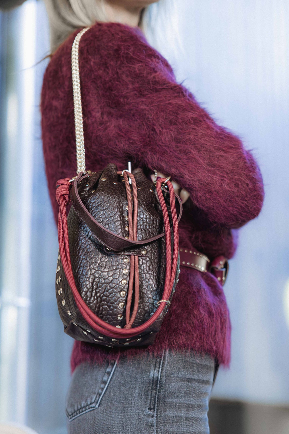Sac BECO STUD Bubble pourpre CRAIE STUDIO