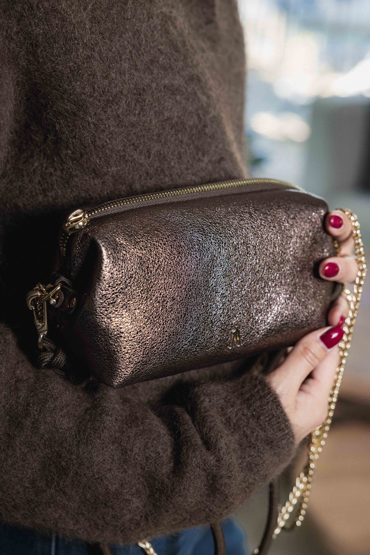 Sac Nuage métal taupe CRAIE STUDIO
