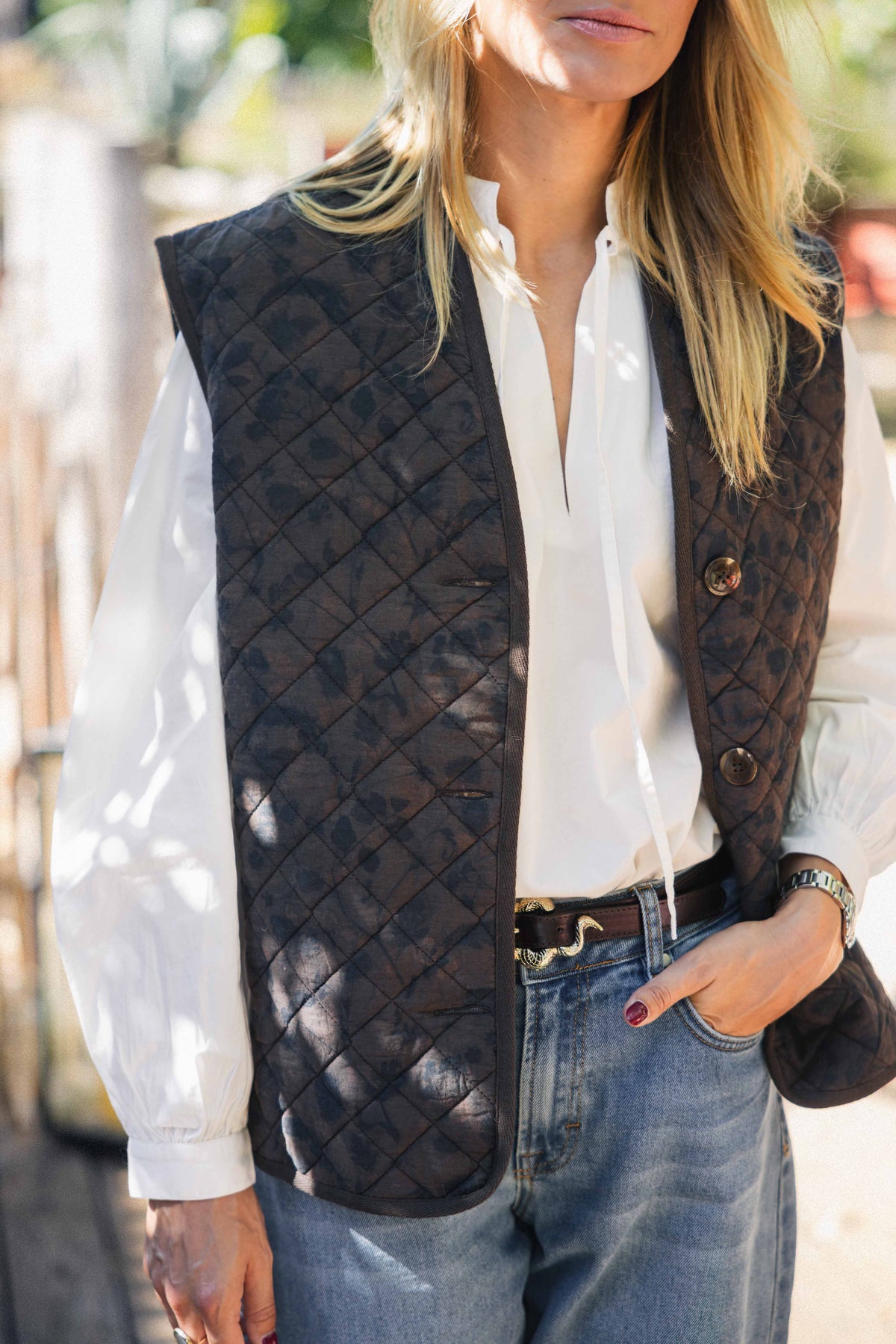 Veste sans manches MOLS léopard  ANNE MI