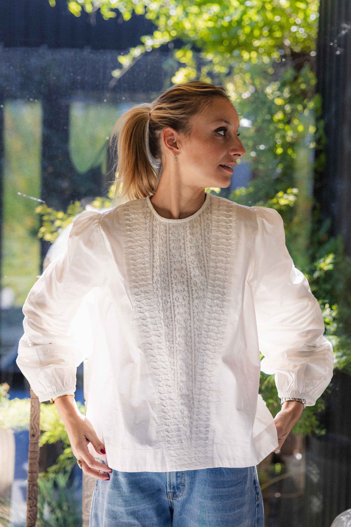 Blouse CLOVER  White Sand ANNE MI
