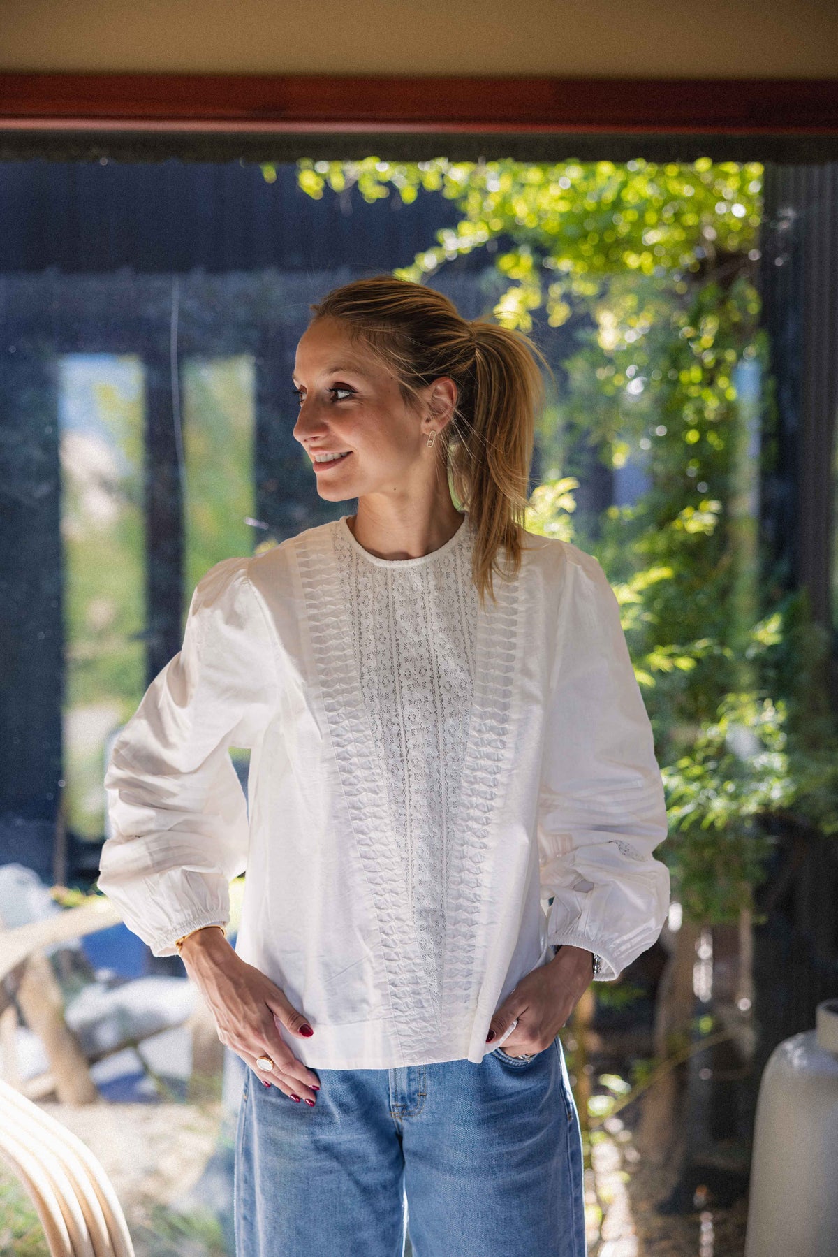 Blouse CLOVER  White Sand ANNE MI