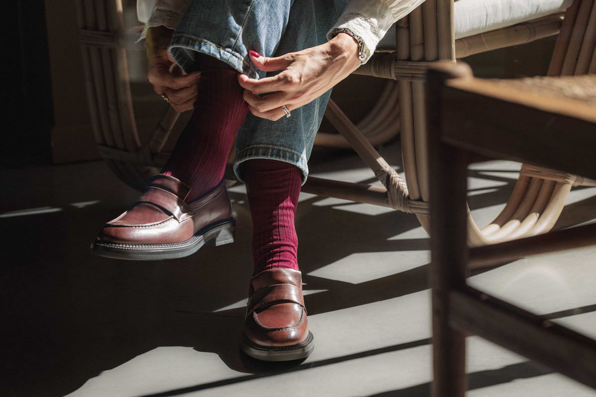 Mocassin D1905 en cuir Crust T DI Moro  ELLA FLECS