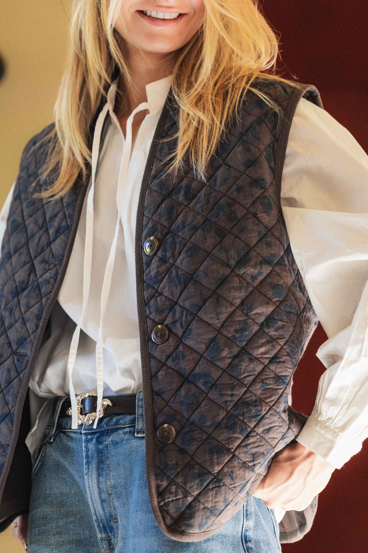 Veste sans manches MOLS léopard  ANNE MI