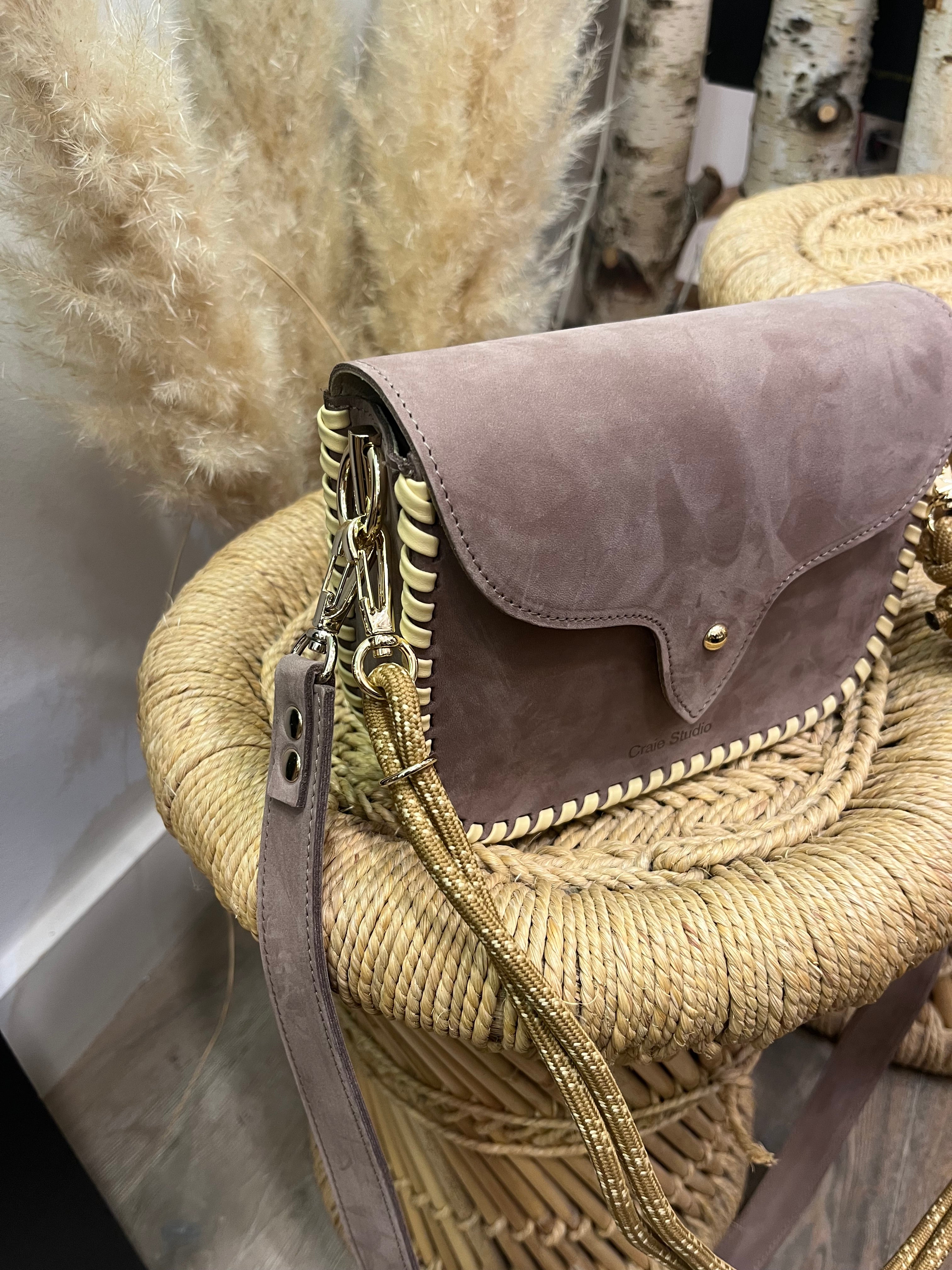 Sac WEST Nubuck Taupe CRAIE STUDIO